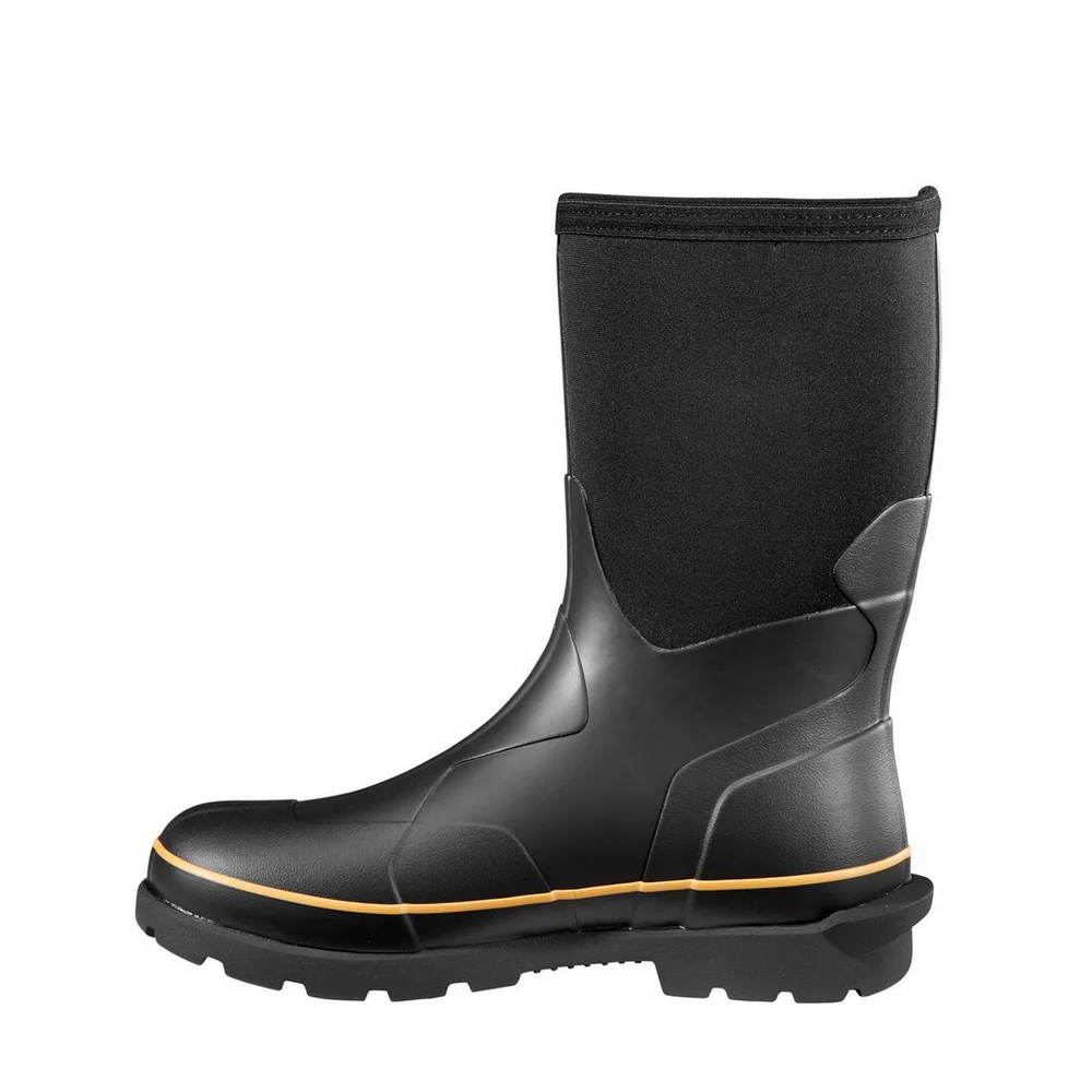 10-INCH WATERPROOF NON-SAFETY TOE RUBBER BOOT - BLK-Black | Carhartt CMV1121 - Image 3