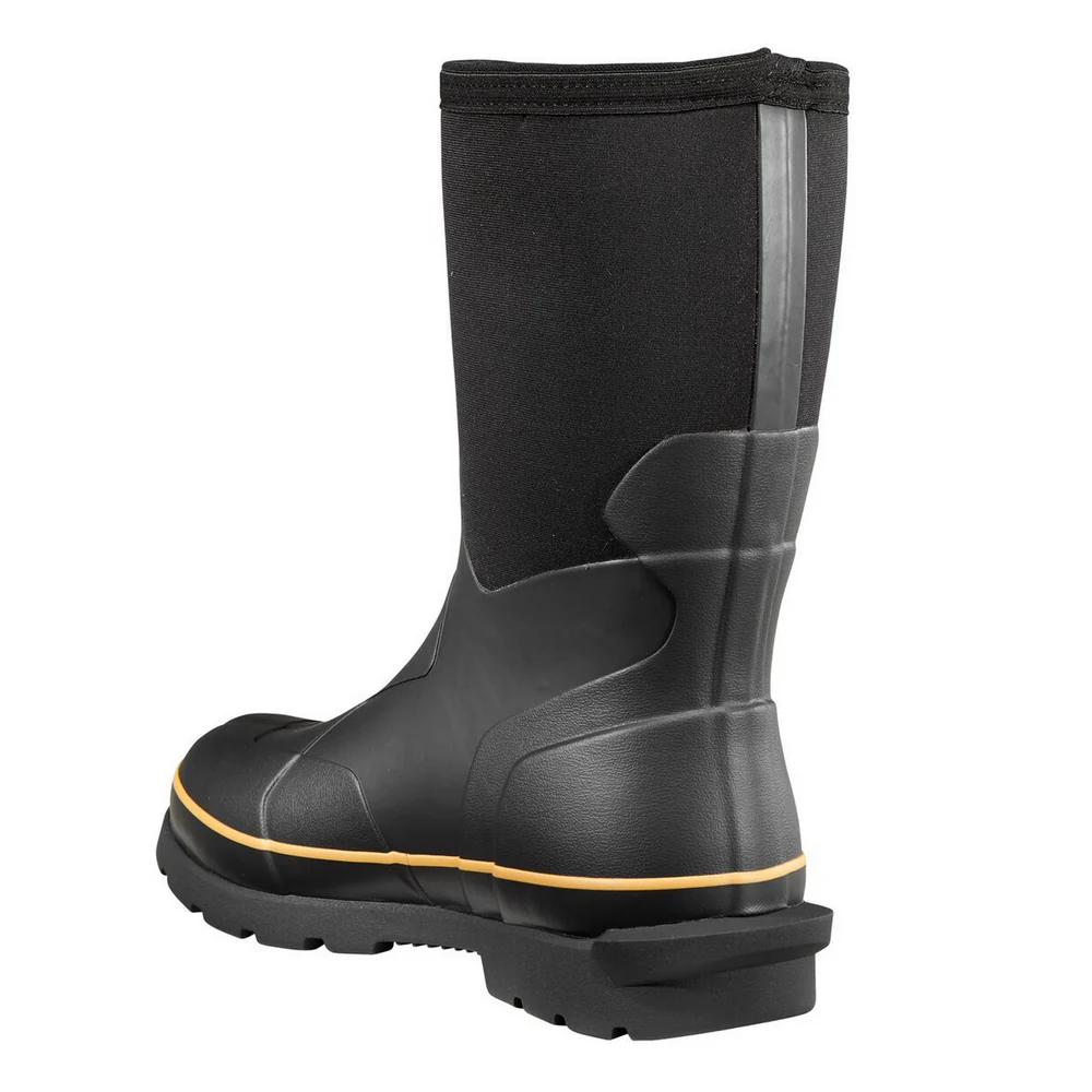 10-INCH WATERPROOF NON-SAFETY TOE RUBBER BOOT - BLK-Black | Carhartt CMV1121 - Image 4