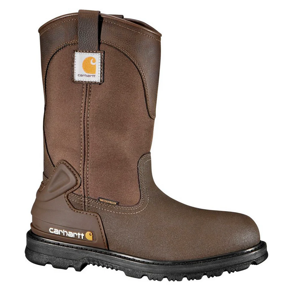 11-INCH MUD WELLINGTON STEEL TOE - BRN-Brown Oil Tan/Brown Coated | Carhartt CMP1270