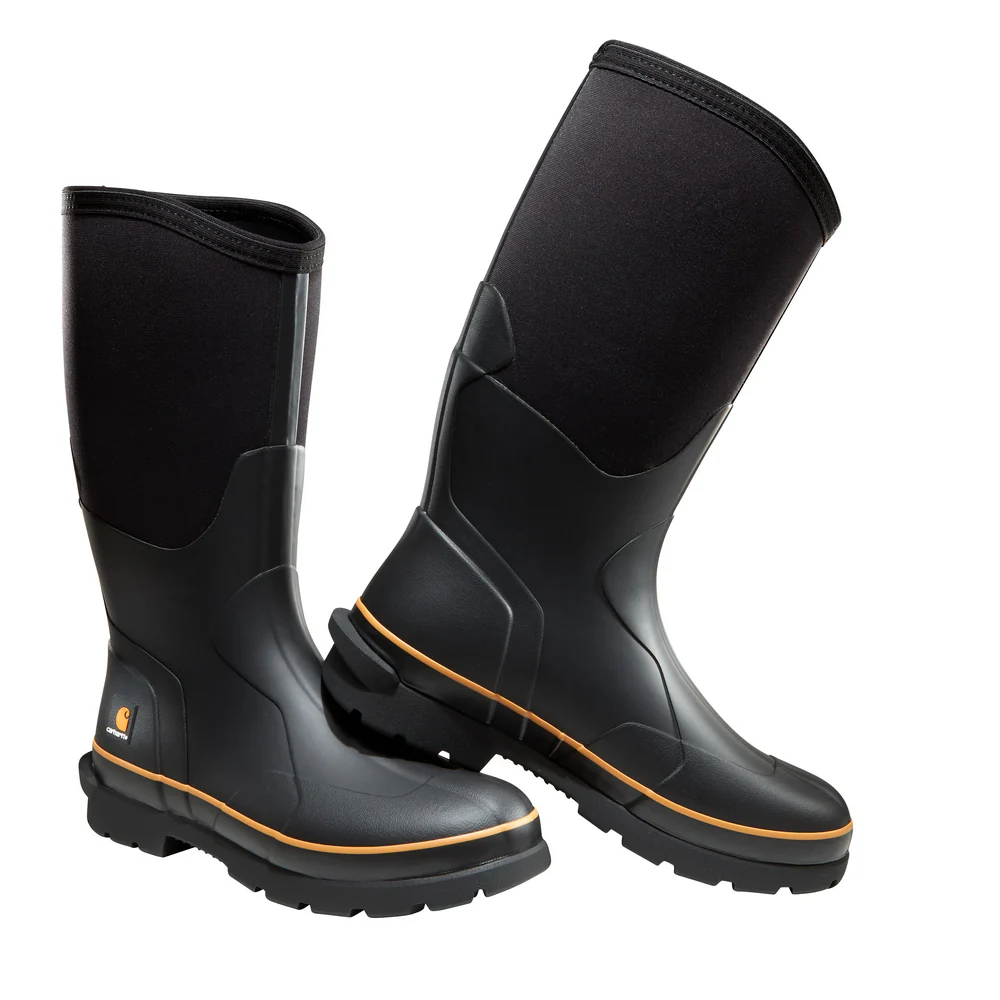 15-INCH WATERPROOF CARBON NANO TOE RUBBER BOOT - BLK-Black | Carhartt CMV1451 - Image 5