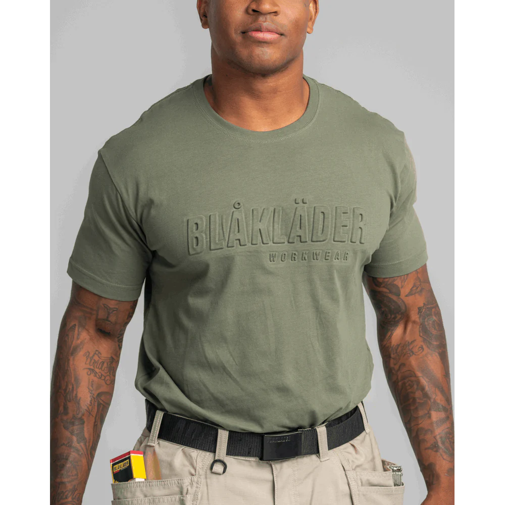 3D T-Shirt - 4109-Autumn Green | Blaklader 34431042 - Image 5