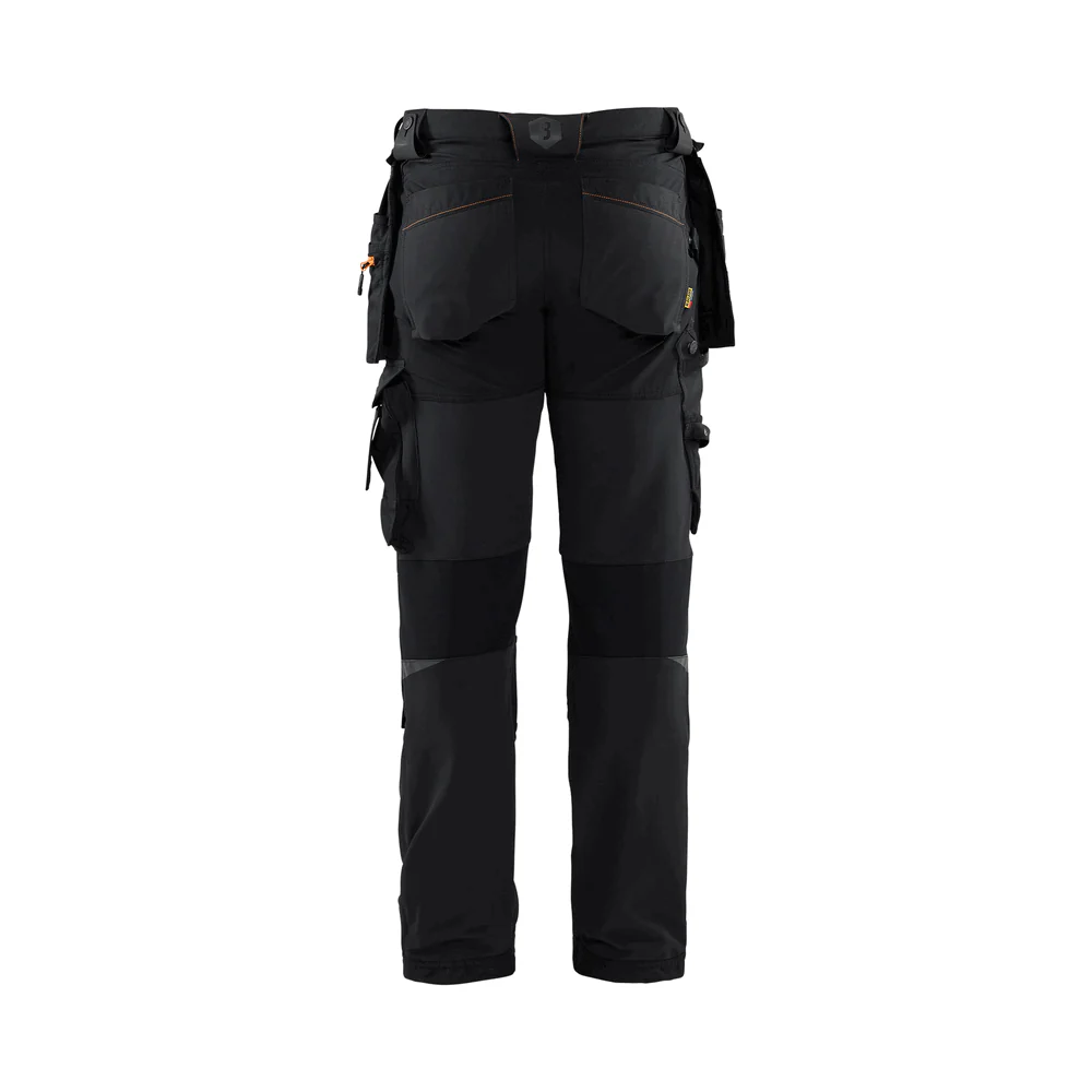 4-Way Stretch Work Pants - 9954-Black/Orange | Blaklader 16221644
