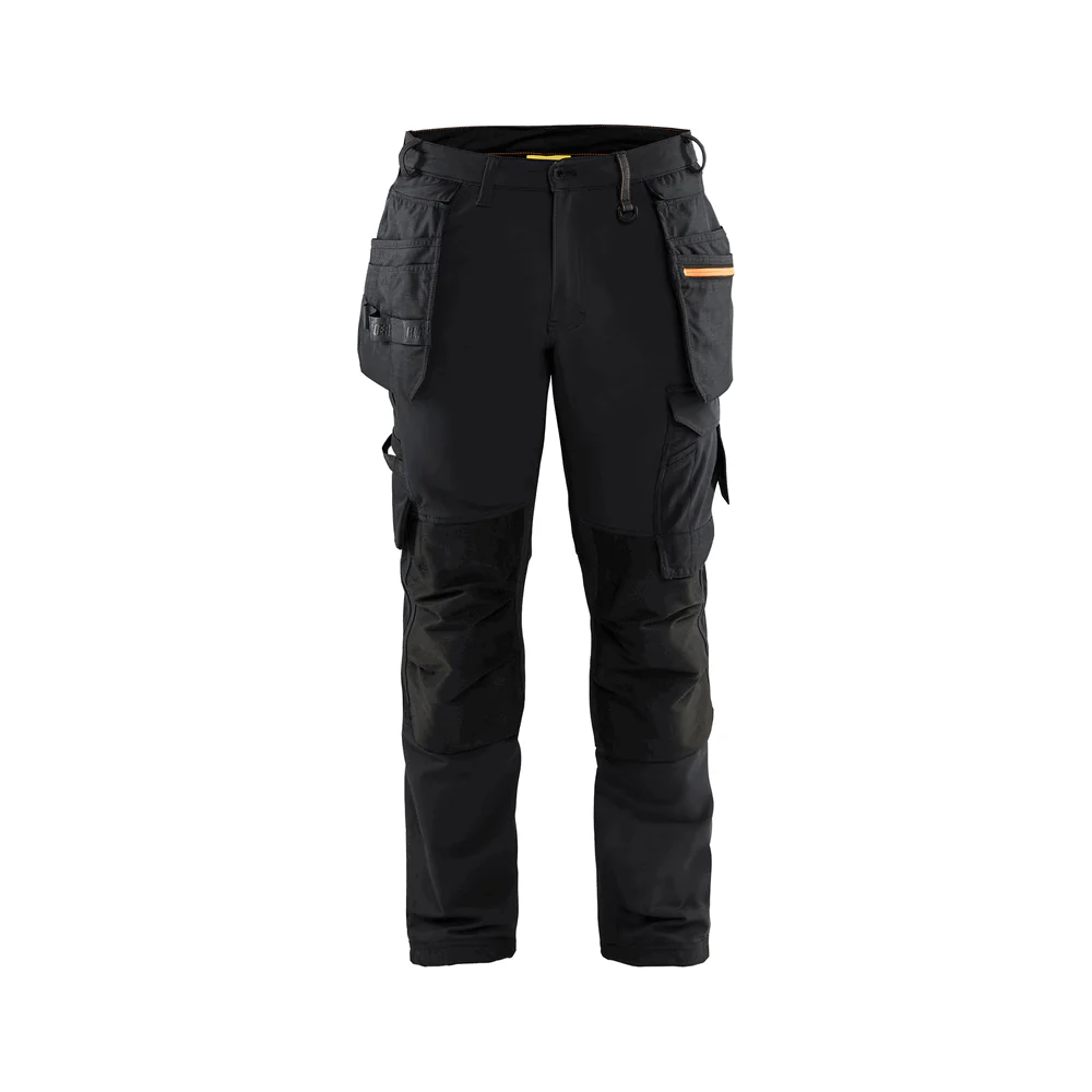 4-Way Stretch Work Pants - 9954-Black/Orange | Blaklader 16221644 - Image 2