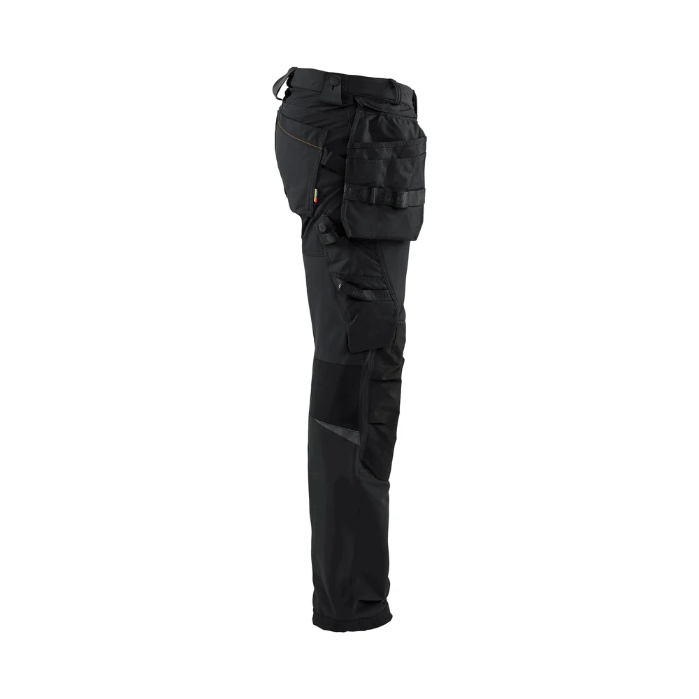 4-Way Stretch Work Pants - 9954-Black/Orange | Blaklader 16221644 - Image 3