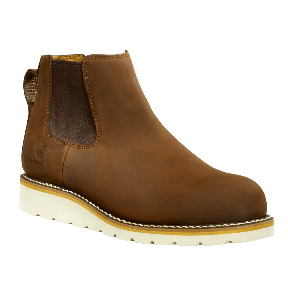 5-INCH CHELSEA PULL-ON NON-SAFETY TOE WEDGE BOOT - DKBRN-Dark Bison Oil Tanned | Carhartt FW5033-M - Image 2