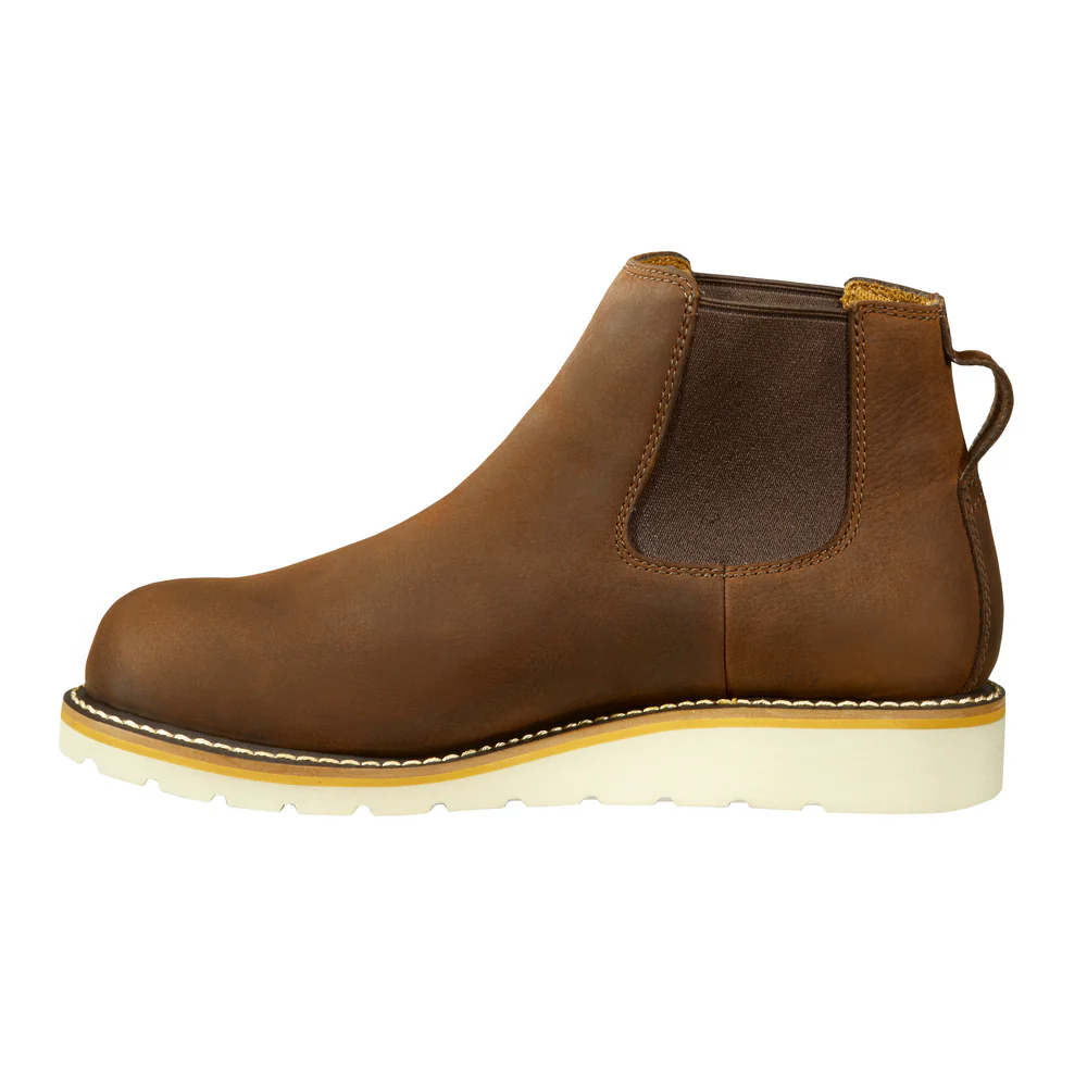 5-INCH CHELSEA PULL-ON WEDGE BOOT - DKBRN-Dark Bison Oil Tanned | Carhartt FW5025-W - Image 3