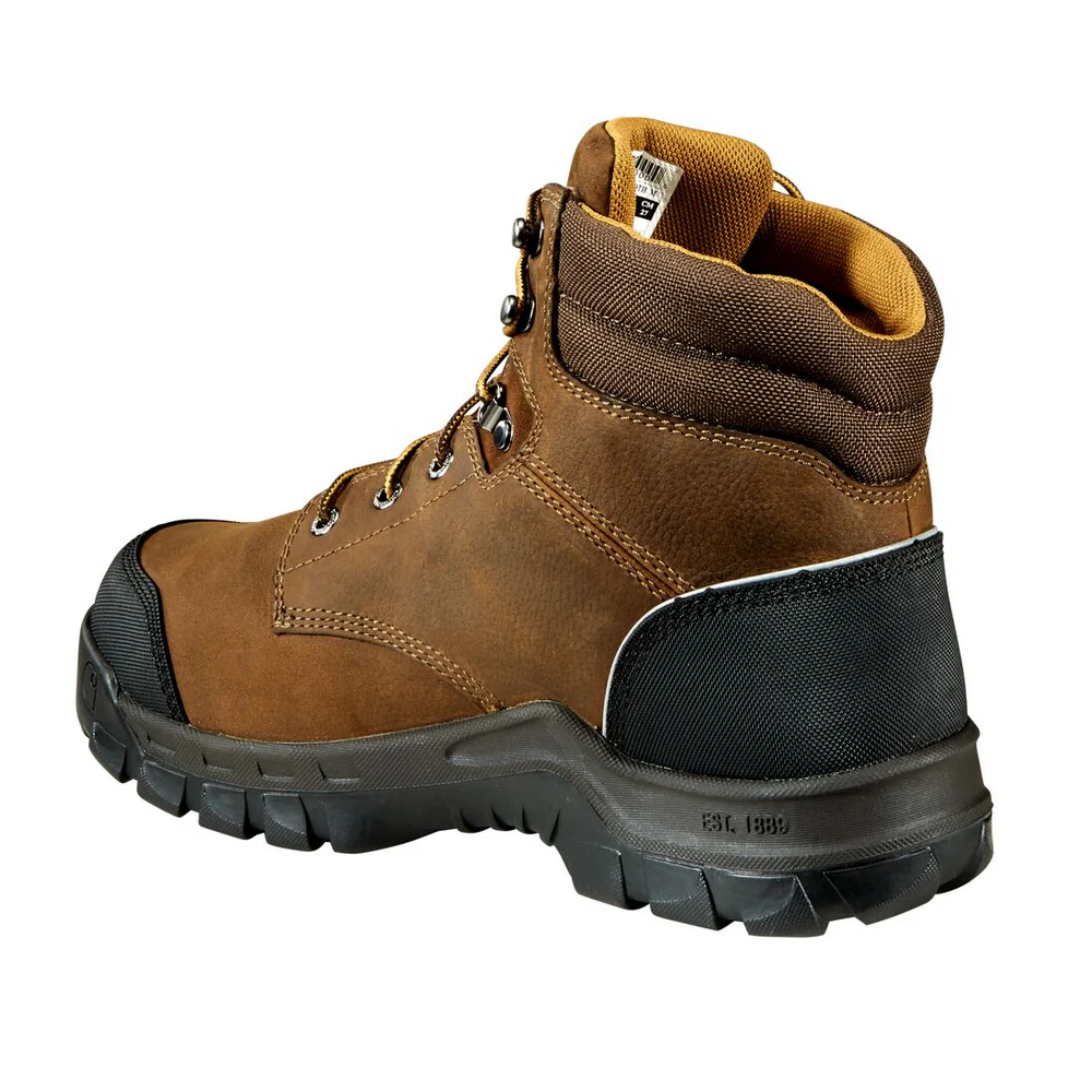 6-INCH INTERNAL MET GUARD COMPOSITE TOE WORK BOOT - DKBRN-Dk Brown Oil Tanned | Carhartt CMF6720 - Image 3
