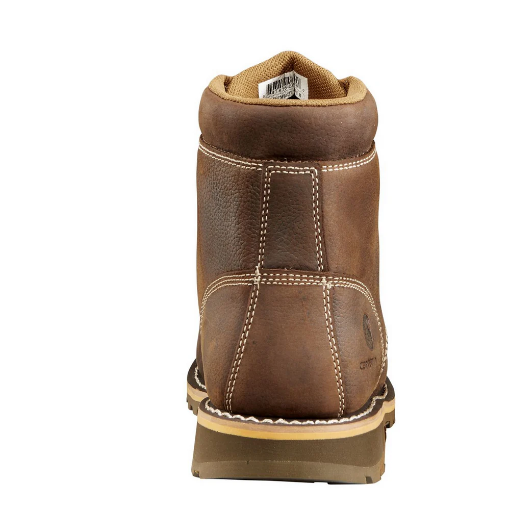 6-INCH MOC TOE LUG WORK BOOT - DKBRN-Dark Bison Oil Tanned | Carhartt CMW6197 - Image 5