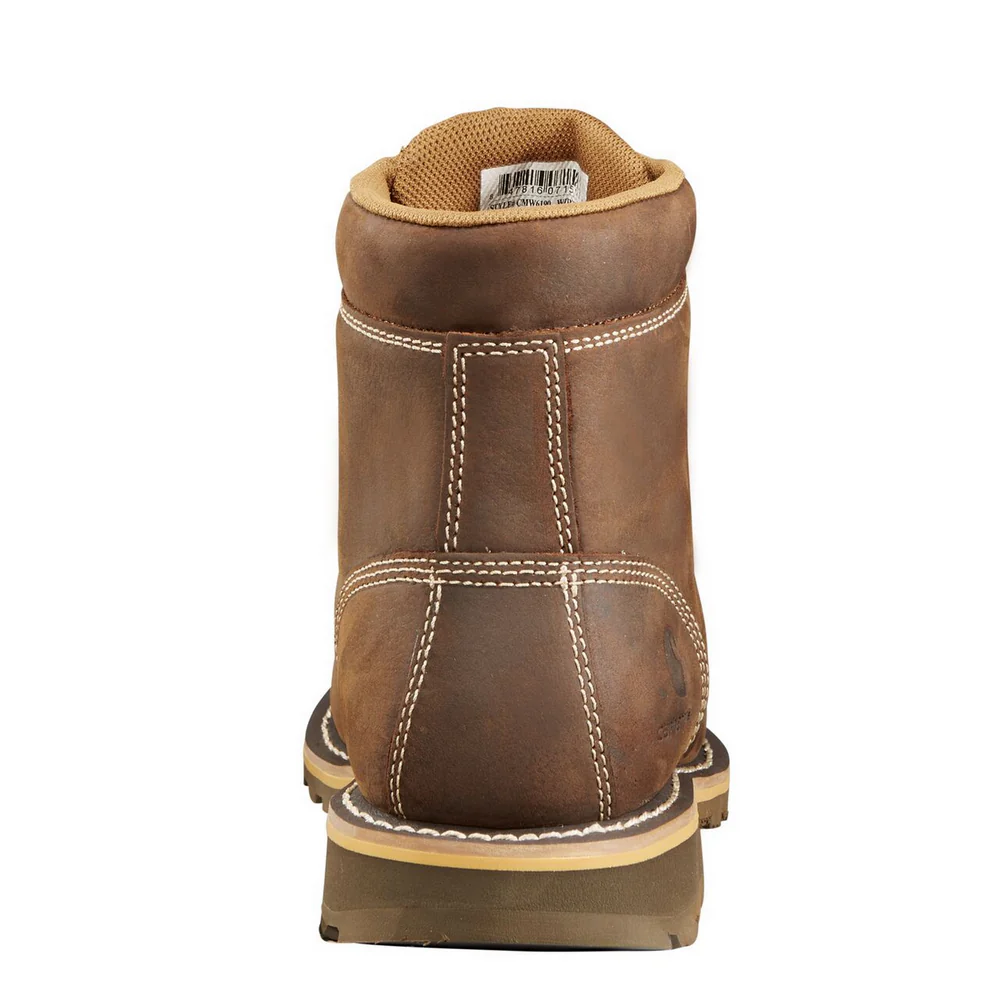 6-INCH PLAIN TOE LUG BOOT - DKBRN-Dark Bison Oil Tanned | Carhartt CMW6190 - Image 5