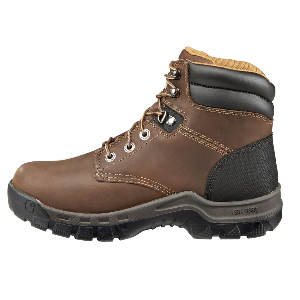 6-INCH RUGGED FLEX NON-SAFETY TOE BOOT - BRN-Brown Oil Tanned | Carhartt CMF6066 - Image 3