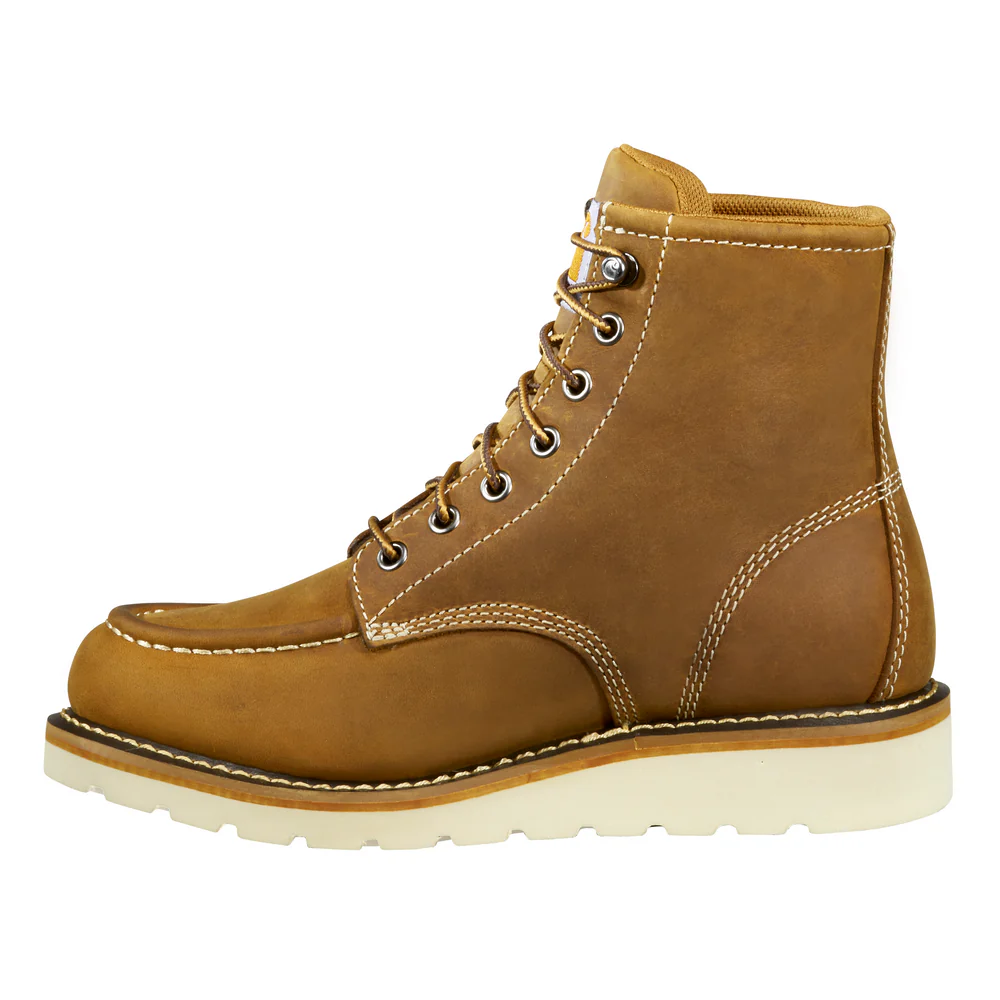 6-INCH WATERPROOF WEDGE STEEL TOE BOOT - DKBRN-Dark Bison Oil Tanned | Carhartt FW6225-W - Image 3