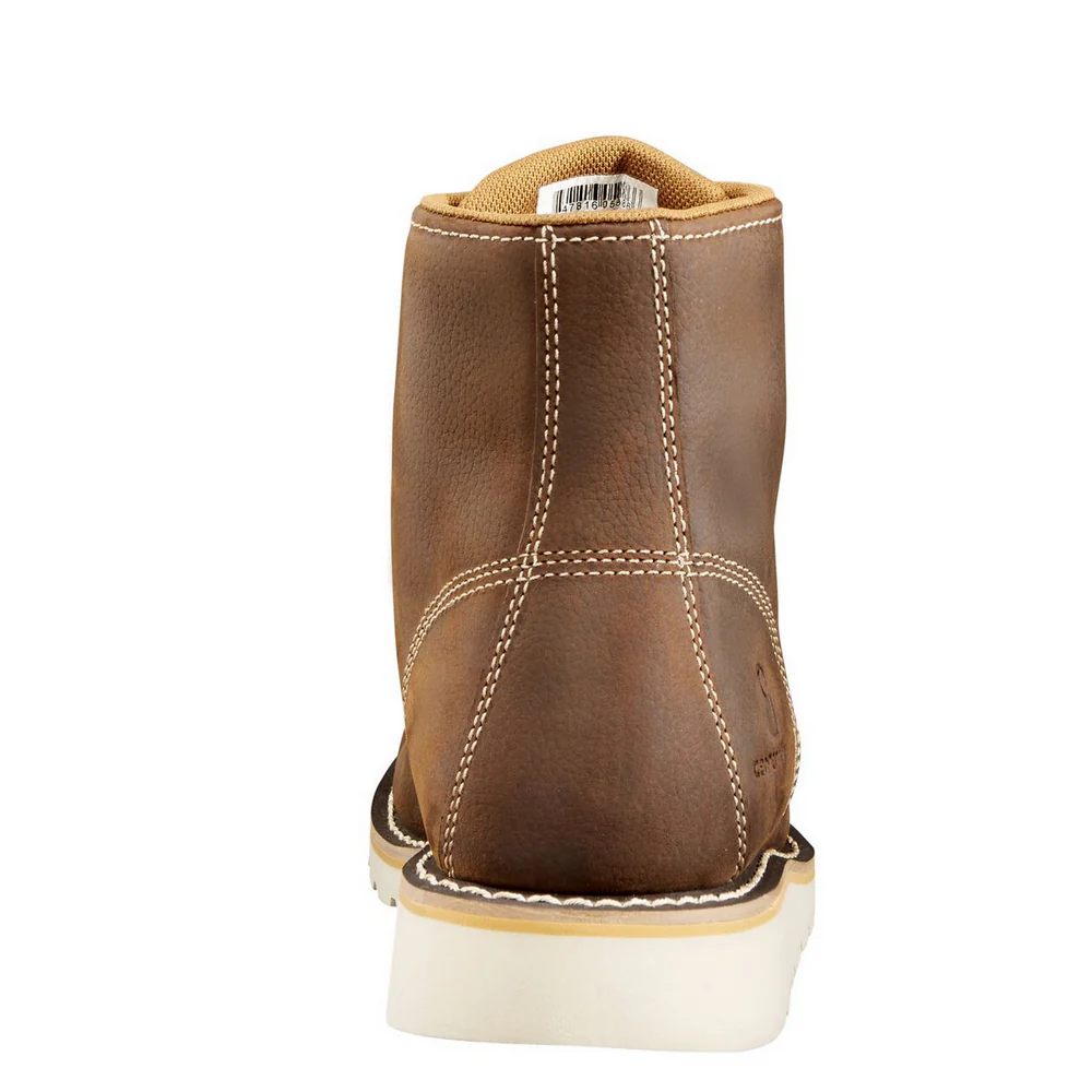 6-INCH WEDGE MOC TOE BOOT - DKBRN-Dark Bison Oil Tanned | Carhartt CMW6095 - Image 5