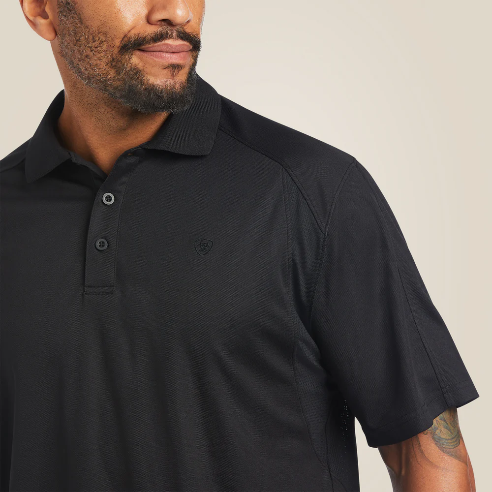 Ac Polo - 001-Black | Ariat 10014555 - Image 2
