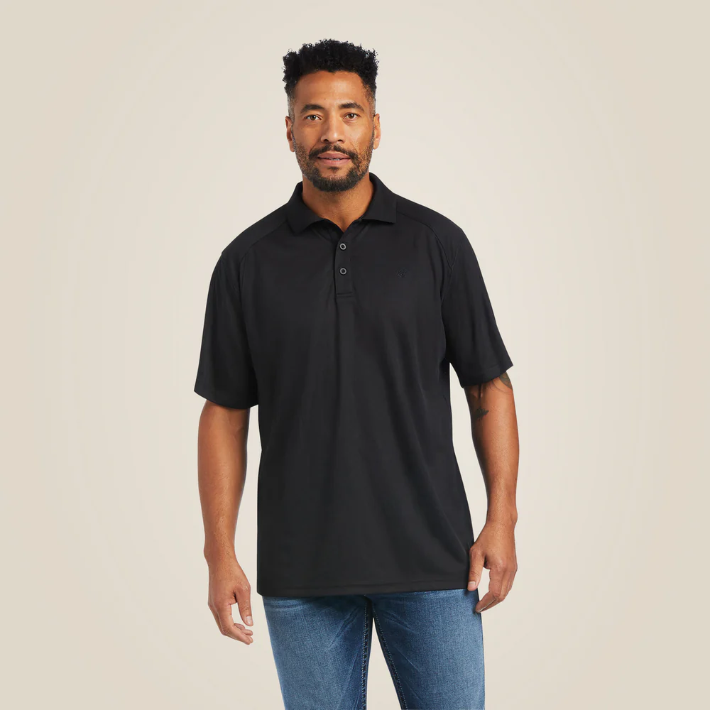 Ac Polo - 001-Black | Ariat 10014555 - Image 3