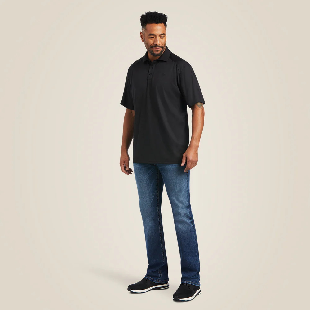 Ac Polo - 001-Black | Ariat 10014555 - Image 4