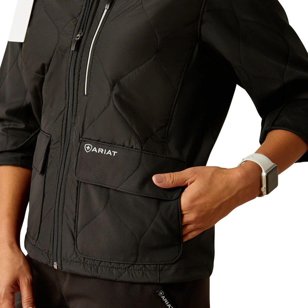 Ambroise Insulated Scrub Jacket - 001-Black | Ariat 10041893 - Image 2