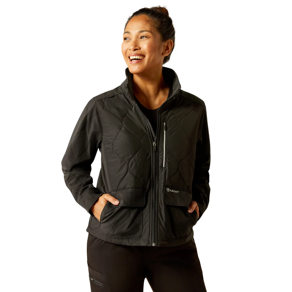 Ambroise Insulated Scrub Jacket - 001-Black | Ariat 10041893 - Image 5
