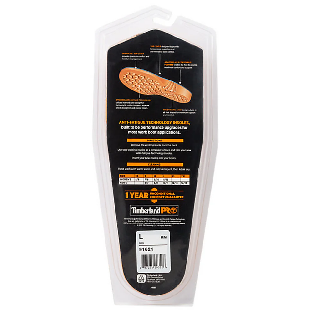 ANTI-FATIGUE DYNAMIC INSOLE - 827-Orange | Timberland PRO TB091621 - Image 3
