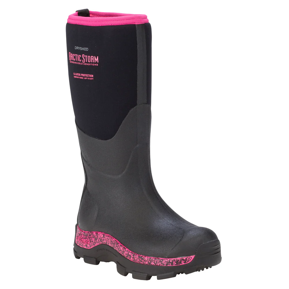 ARCTIC STORM HI WOMEN'S WINTER BOOT - PN-Black &amp; Pink | Dryshod ARSWHPN - Image 3