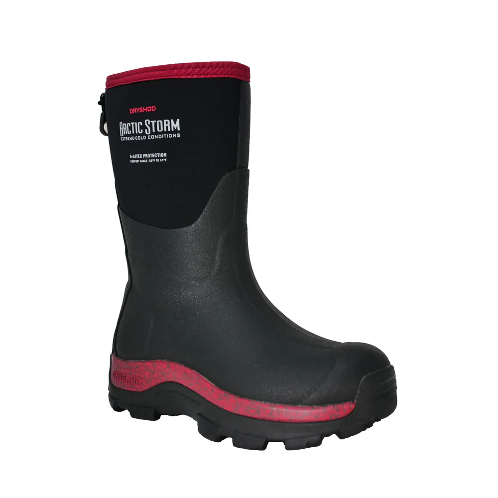 ARCTIC STORM MID BOOT - CR-Black &amp; Cranberry | Dryshod ARSWMCR - Image 3