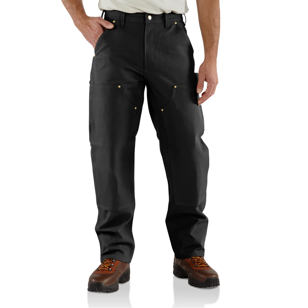 B01 Loose Fit Firm Duck Double-Front Utility Work Pant - BLK-Black | Carhartt 106679 - Image 3