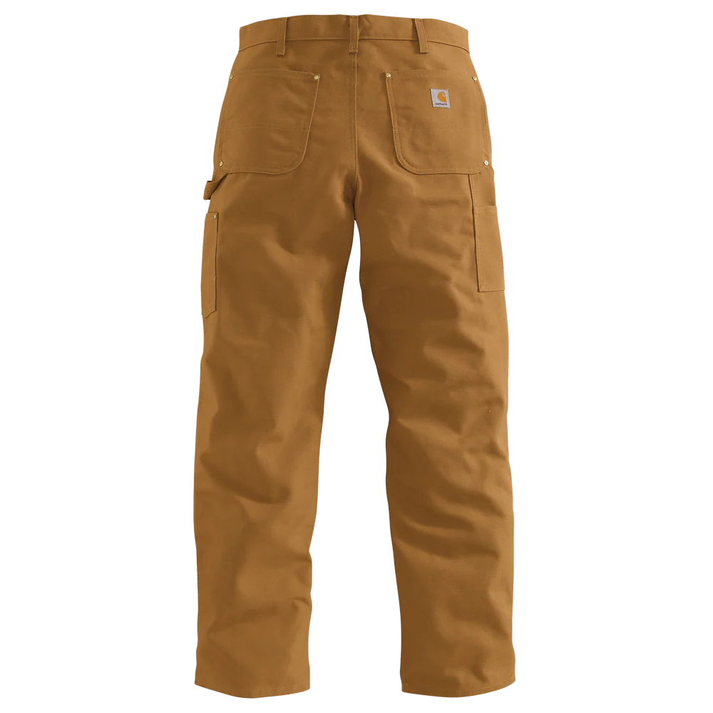 B01 Loose Fit Firm Duck Double-Front Utility Work Pant - BRN-Carhartt Brown | Carhartt 106679 - Image 4