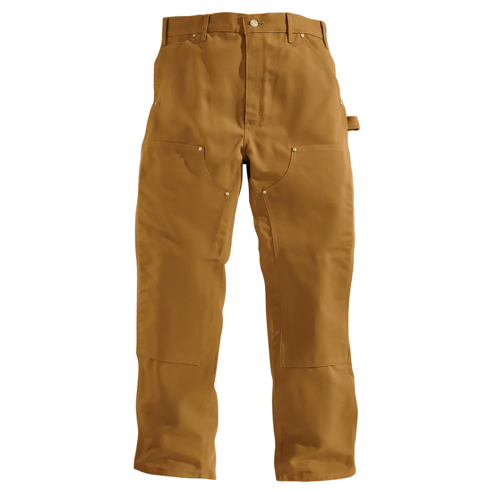 B01 Loose Fit Firm Duck Double-Front Utility Work Pant - BRN-Carhartt Brown | Carhartt 106679 - Image 5
