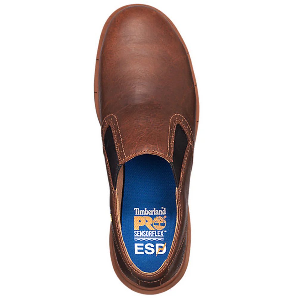 BOLDON ALLOY SAFETY TOE SLIP-ON - 214-Brown Full Grain | Timberland PRO TB0A1K7A - Image 2