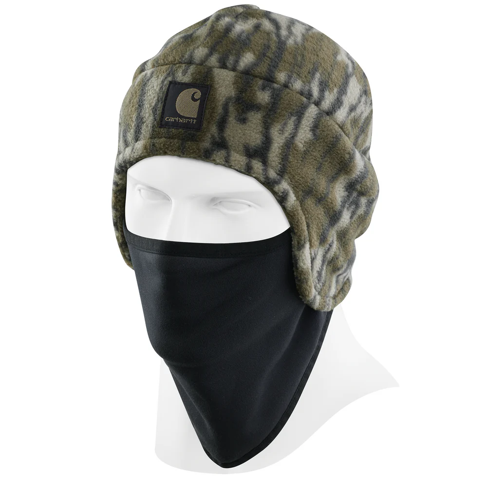 Camo Fleece 2-in-1 Hat - G47-Mossy Oak Bottomland Camo | Carhartt 105517 - Image 2