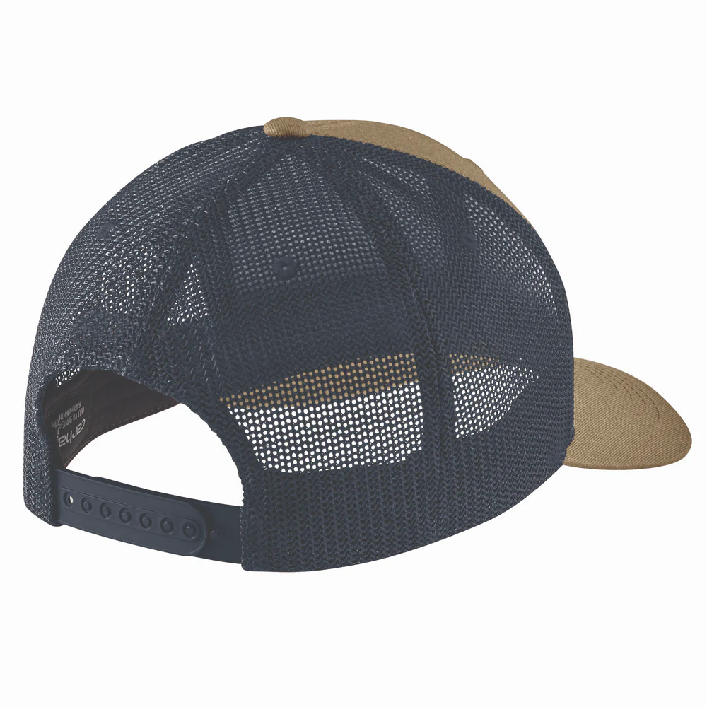 Canvas Mesh-Back Built Patch Cap - DKH-Dark Khaki | Carhartt 106928