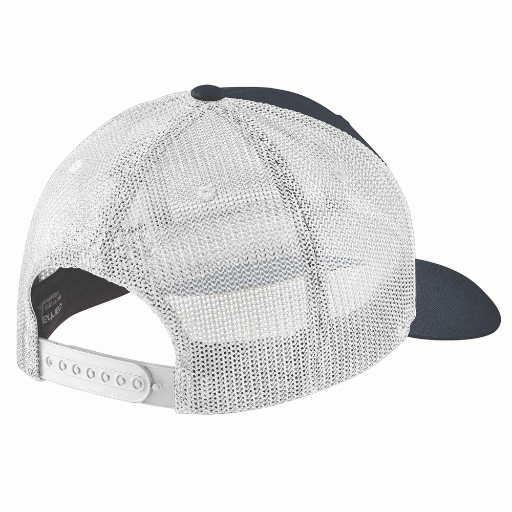 Canvas Mesh-Back Built Patch Cap - I26-Navy | Carhartt 106928