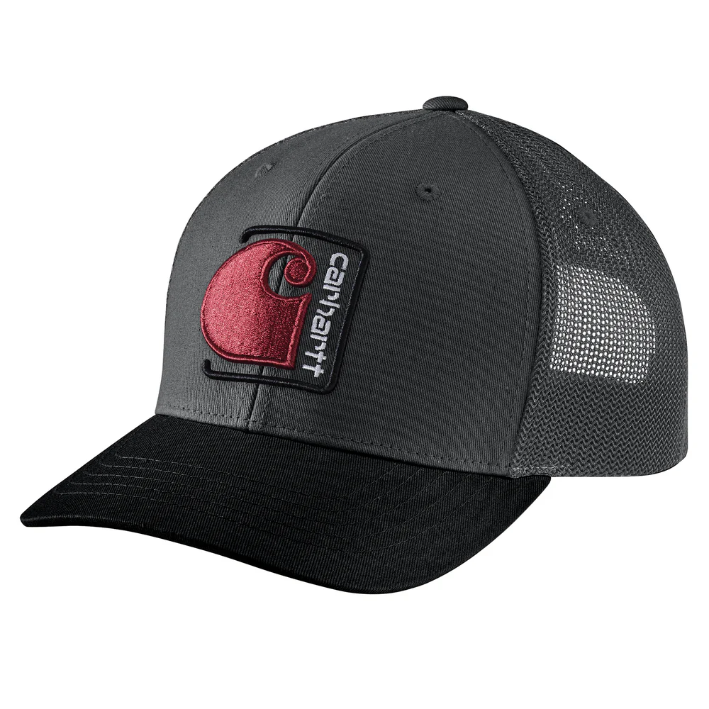 Canvas Mesh-Back C Patch Cap - 029-Shadow | Carhartt 106742 - Image 2