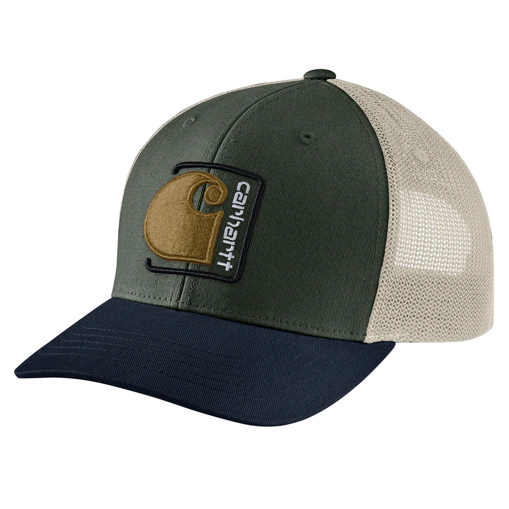 Canvas Mesh-Back C Patch Cap - GI5-Forestry Green | Carhartt 106742 - Image 2