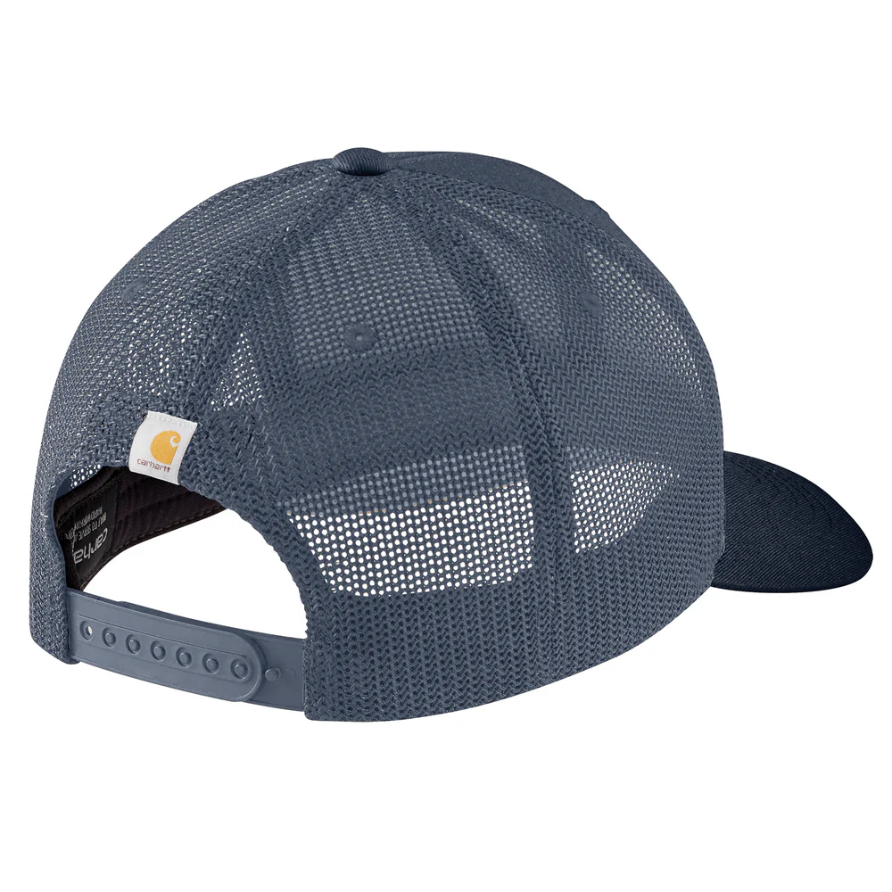 Canvas Mesh-Back Fish Patch Cap - BLS-Bluestone | Carhartt 106788