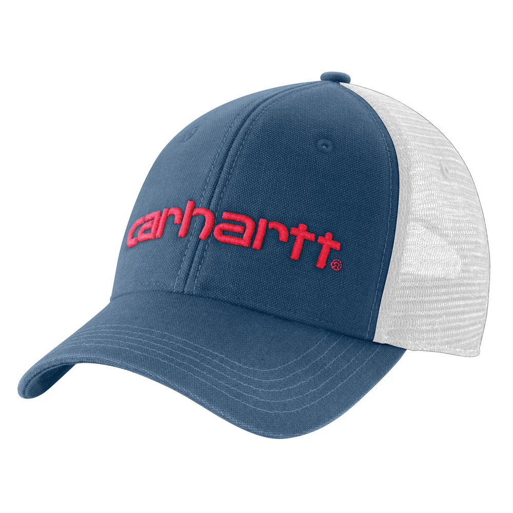 Canvas Mesh-Back Logo Graphic Cap - HL2-Deep Ocean | Carhartt 101195