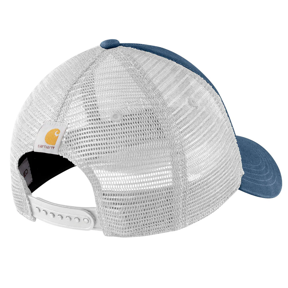 Canvas Mesh-Back Logo Graphic Cap - HL2-Deep Ocean | Carhartt 101195 - Image 2