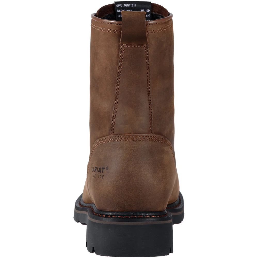 CASCADE 8-INCH WIDE SQUARE TOE BOOT - 200-Brown | Ariat 10011916 - Image 3