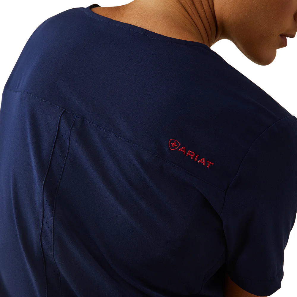 Clara 6 Pocket Scrub Top - 410-Navy | Ariat 10039717 - Image 6
