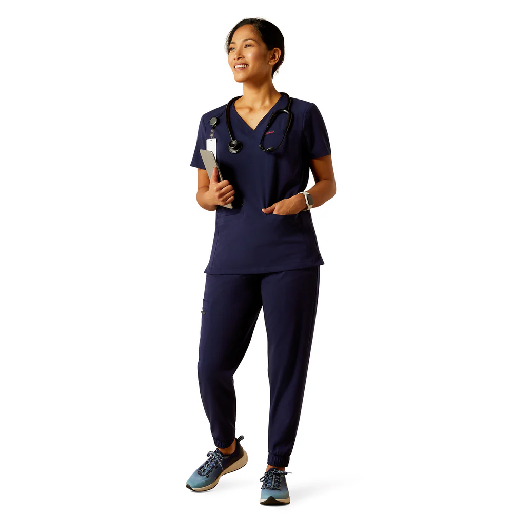 Clara 6 Pocket Scrub Top - 410-Navy | Ariat 10039717 - Image 8