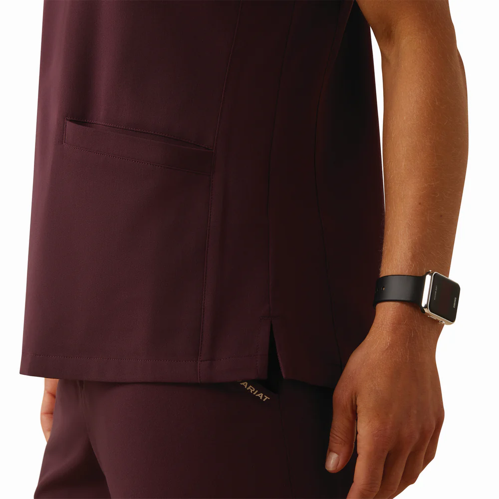 Clara 6 Pocket Scrub Top - 600-Winetasting | Ariat 10039713 - Image 5