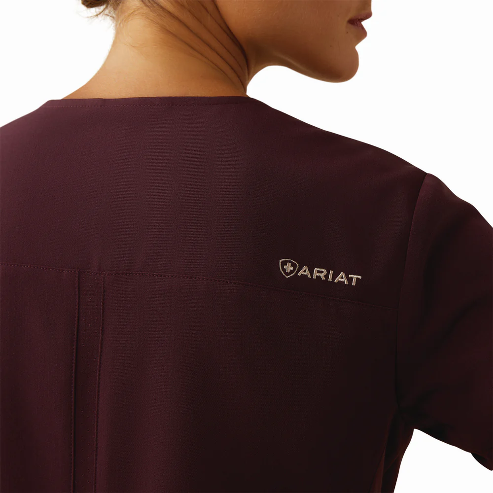 Clara 6 Pocket Scrub Top - 600-Winetasting | Ariat 10039713 - Image 6