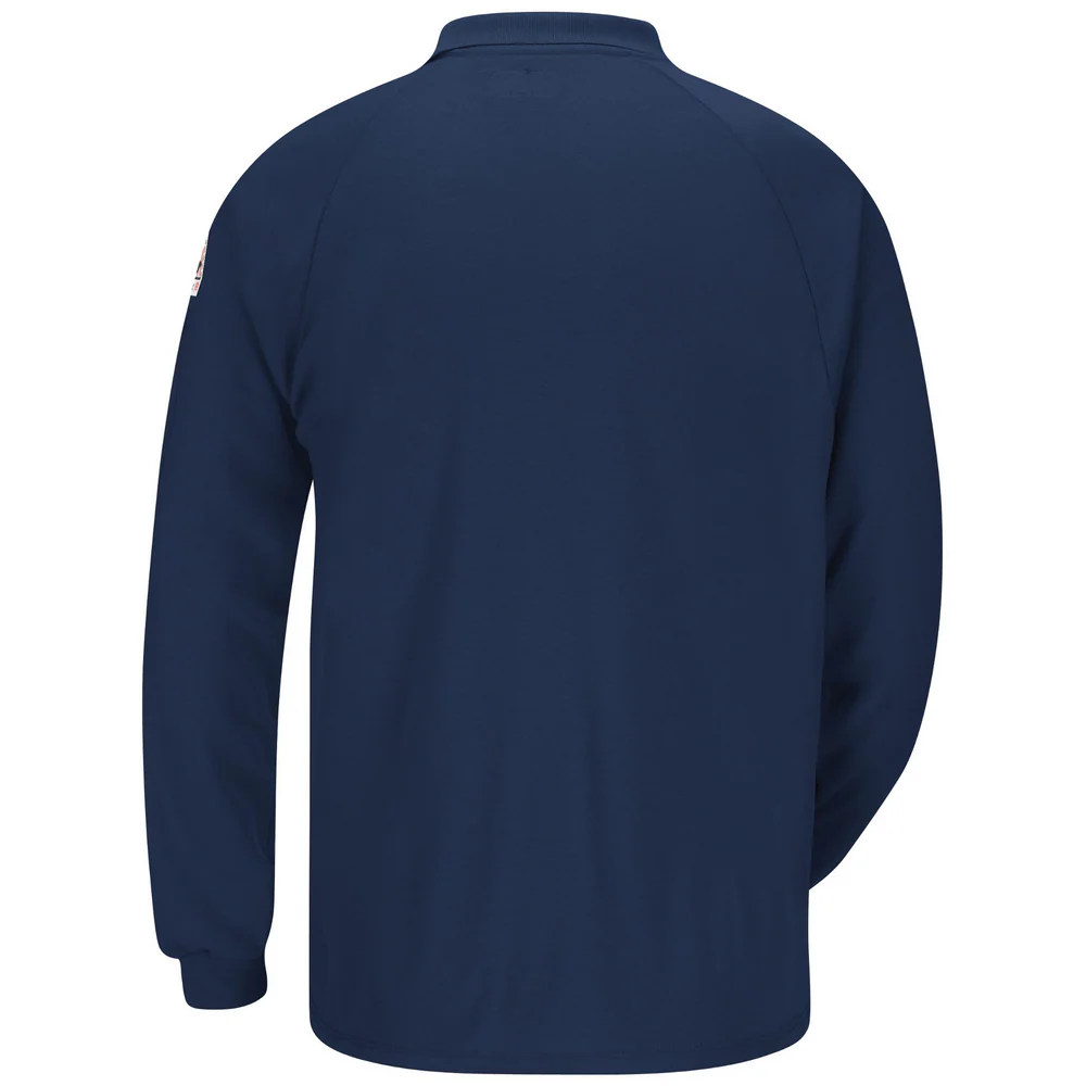 CLASSIC LIGHTWEIGHT FR LONG SLEEVE POLO - NV-Navy | Bulwark SMP2 - Image 2