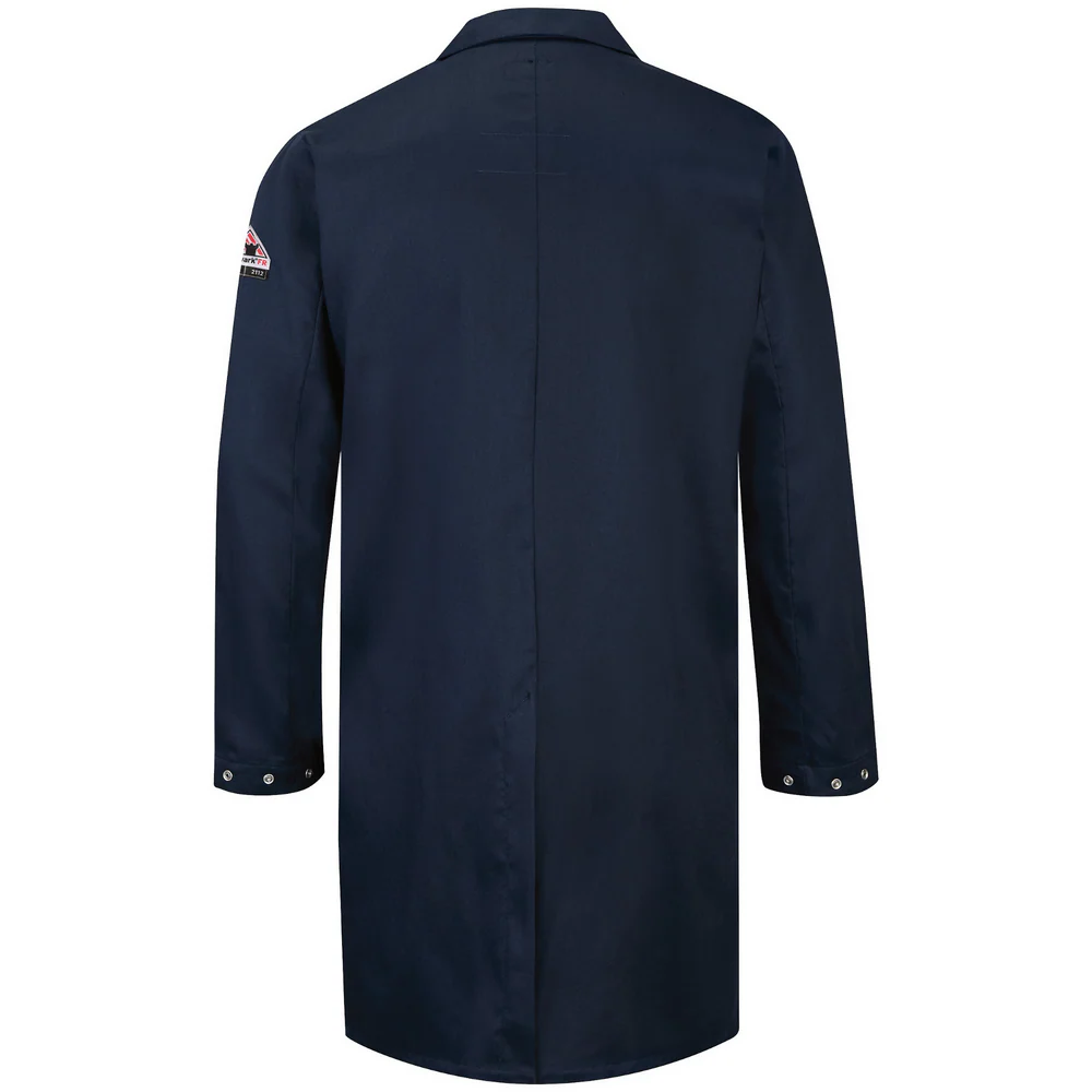 CONCEALED FR SNAP-FRONT LAB COAT - NV-Navy | Bulwark KLL6 - Image 2