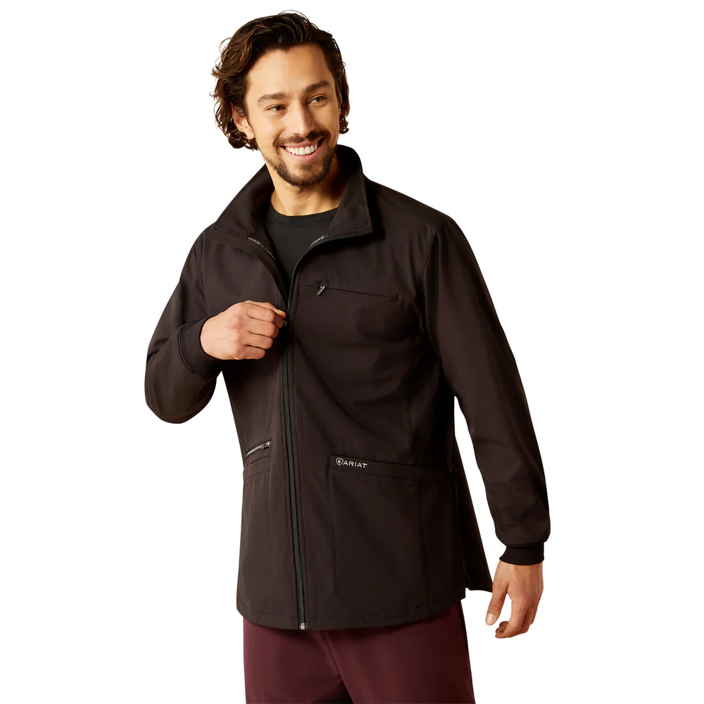 Conrad Utility Scrub Jacket - 001-Black | Ariat 10041884 - Image 6