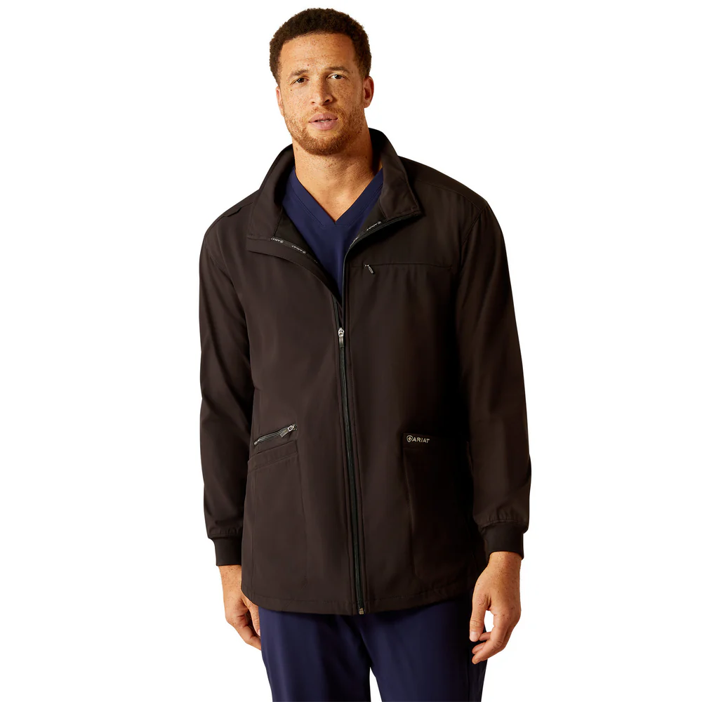 Conrad Utility Scrub Jacket - 001-Black | Ariat 10041884 - Image 7