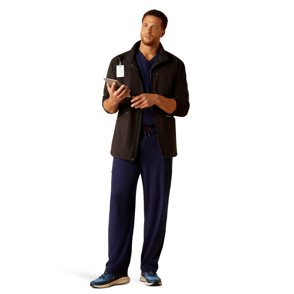 Conrad Utility Scrub Jacket - 001-Black | Ariat 10041884 - Image 9
