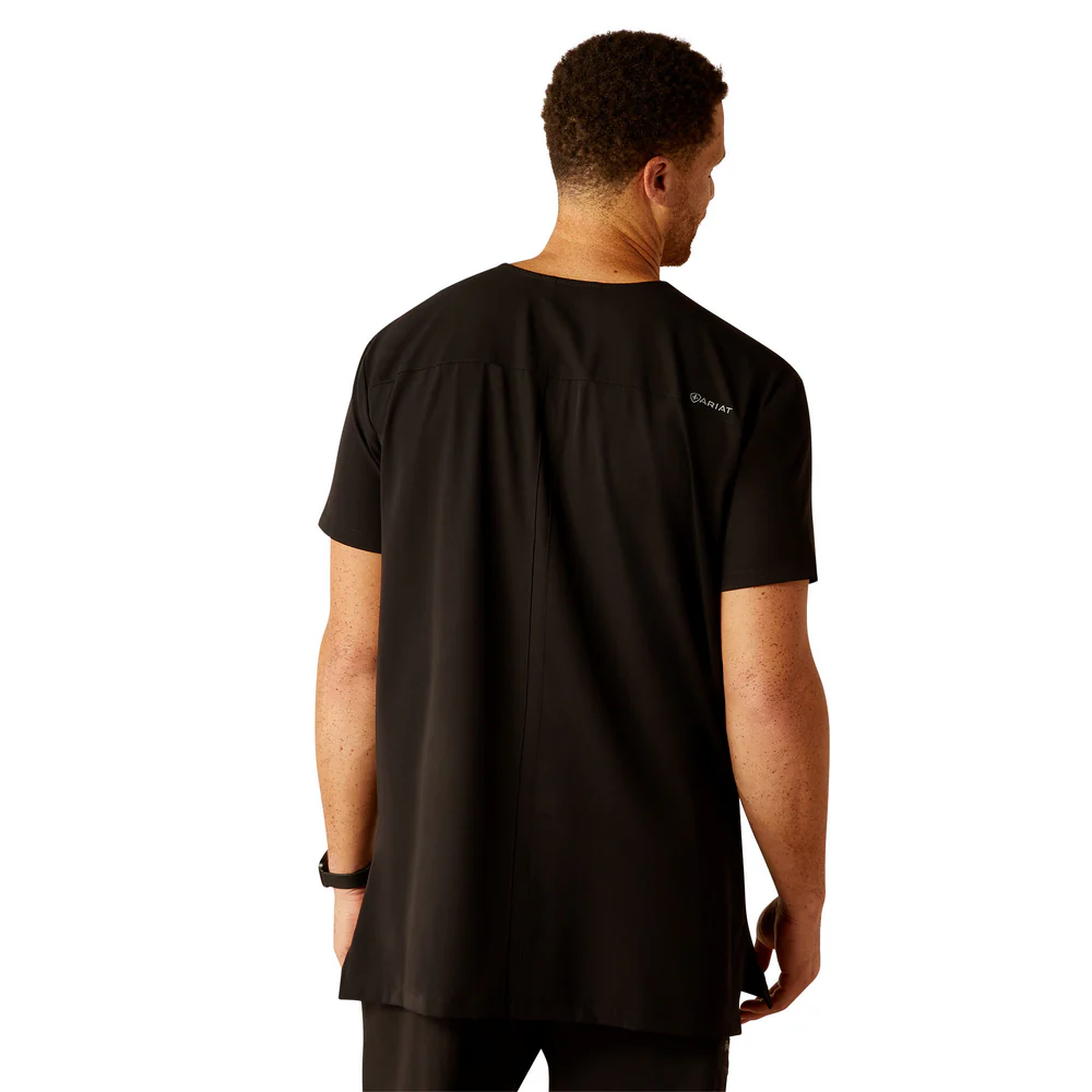 Derham 6 Pocket Scrub Top - 001-Black | Ariat 10039720 - Image 2