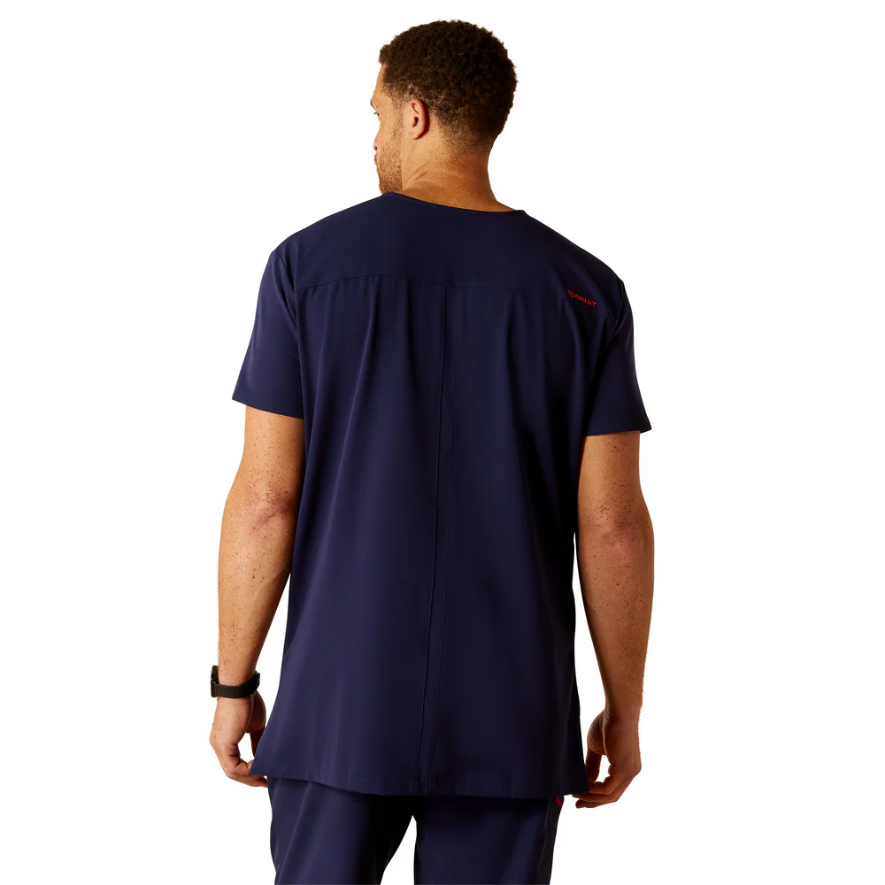 Derham 6 Pocket Scrub Top - 410-Navy | Ariat 10039721 - Image 2