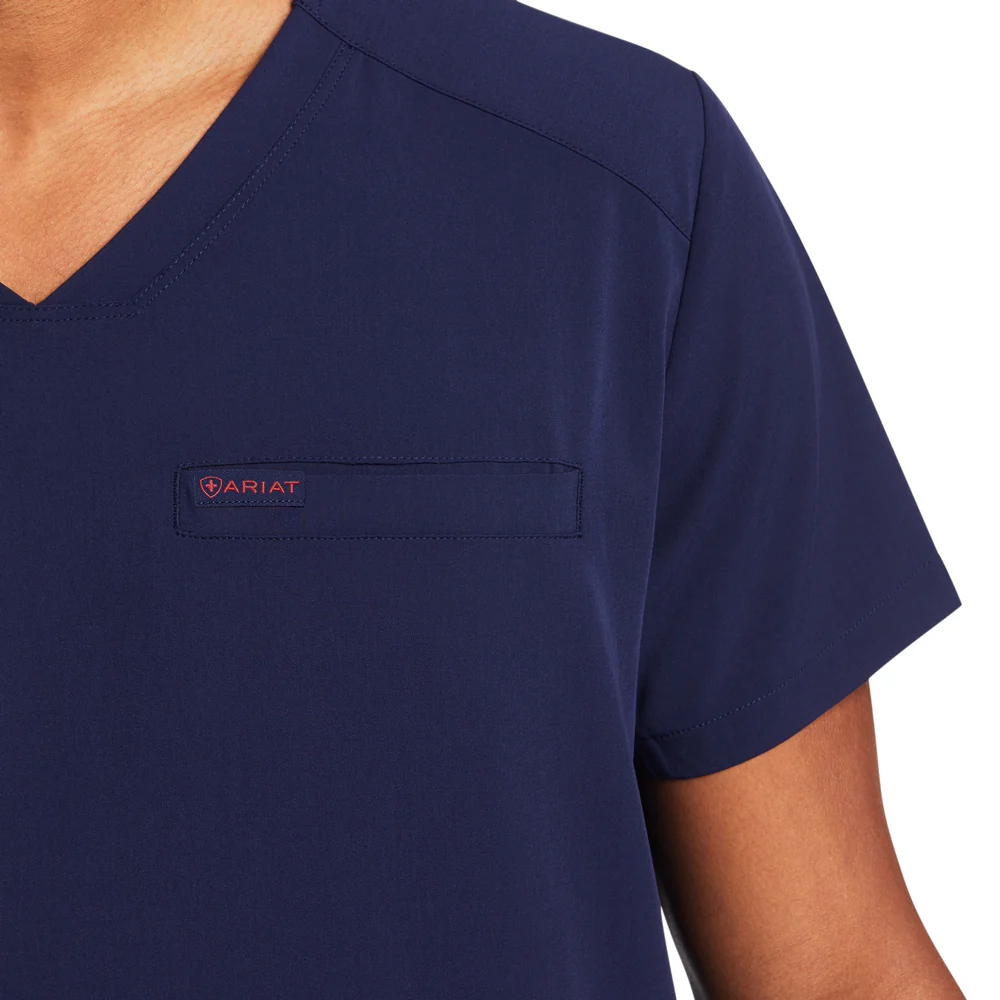 Derham 6 Pocket Scrub Top - 410-Navy | Ariat 10039721 - Image 6