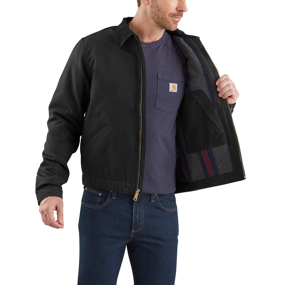 DUCK DETROIT JACKET - BLK-Black | Carhartt 103828 - Image 4